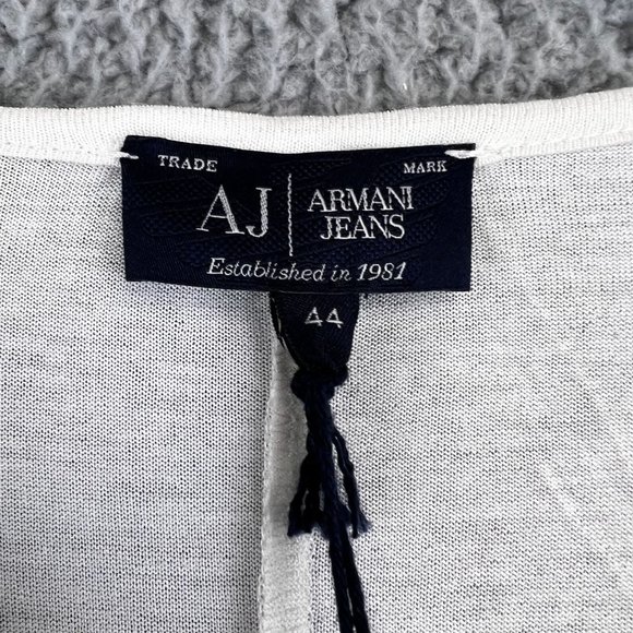 New AJ Armani Jeans White Black Shift Dress size 44 - Picture 9 of 12